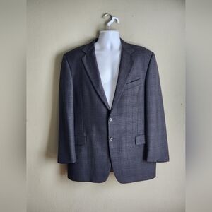 Joseph Abboud Collection Wool/Cashmere Mens Blazer Suit Coat Size 44R/W38 Gray